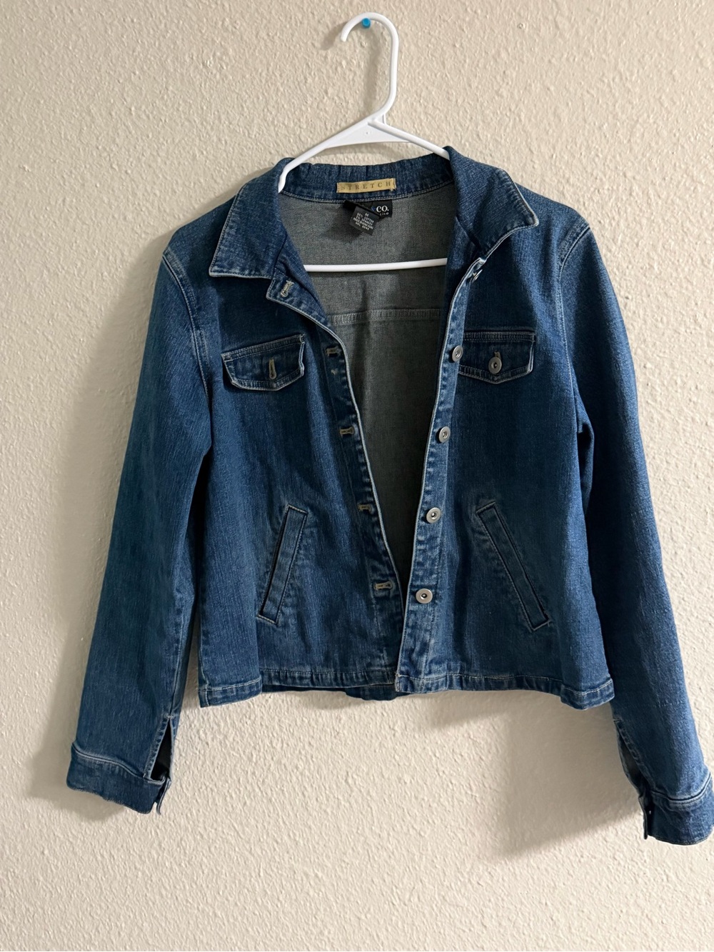 Style & Co. Dark Blue Denim Jacket for Women